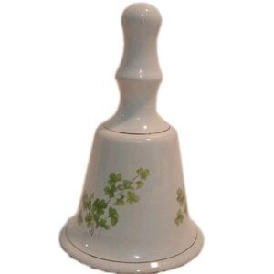 Wade Ireland Bell Porcelain Golden Trim Shamrocks Made Ireland